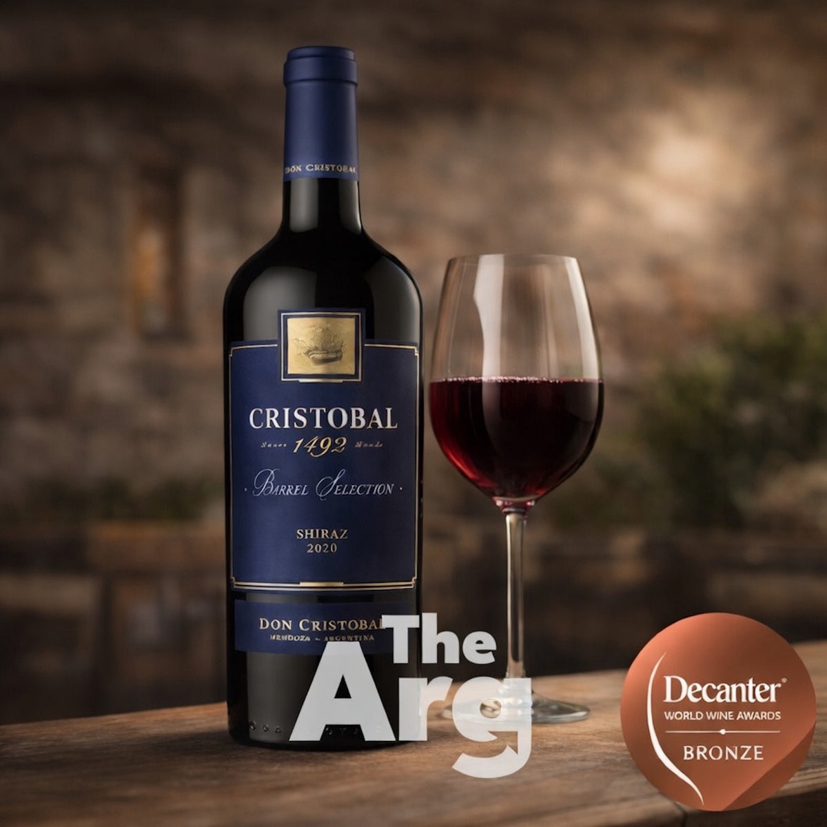 Don Cristóbal 1492 Barrel Selection Shiraz  – Mendoza Argentine Red Wine | 750 ml ( 6 Bottles )