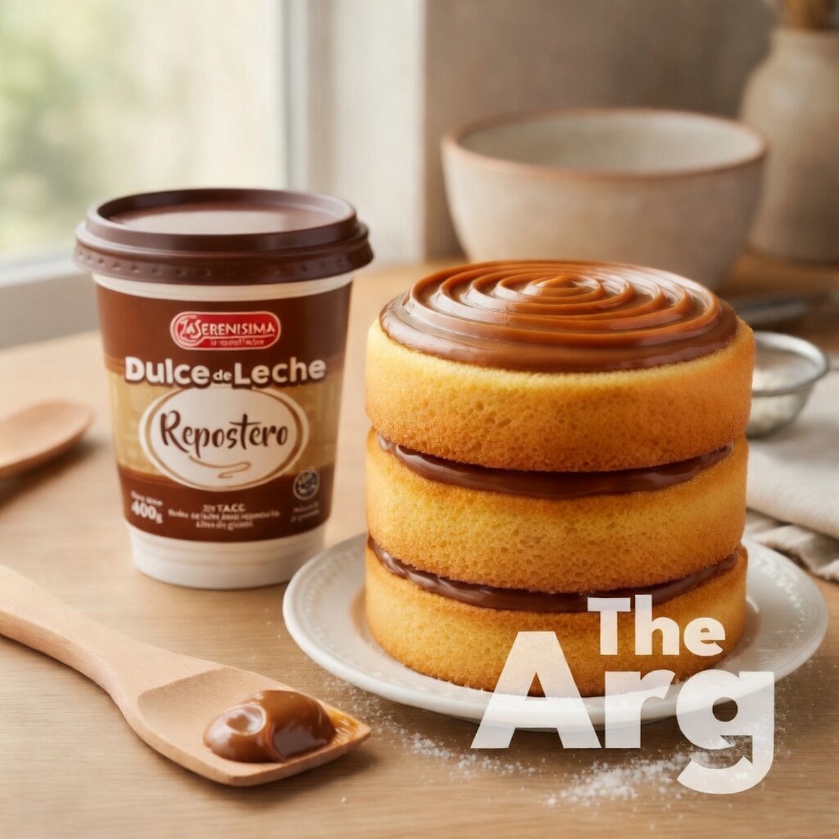 La Serenísima Dulce de Leche Repostero – Argentine Baking Caramel Spread (400g / 14.1 oz)
