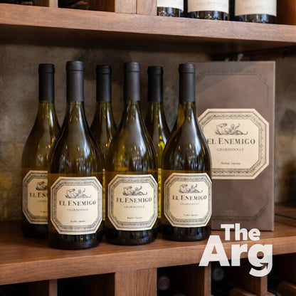 El Enemigo Chardonnay 750ml Case (6 Bottles) | Premium Argentine White Wine from Gualtallary