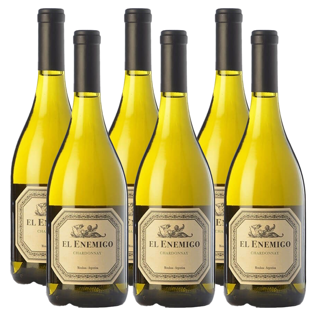 El Enemigo Chardonnay 750ml Case (6 Bottles) | Premium Argentine White Wine from Gualtallary