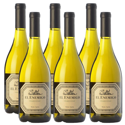 El Enemigo Chardonnay 750ml Case (6 Bottles) | Premium Argentine White Wine from Gualtallary
