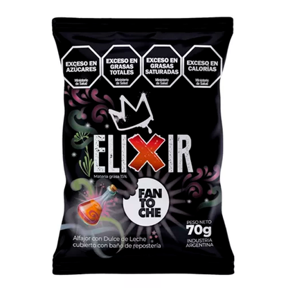 Fantoche Elixir Dulce de Leche Alfajor Covered in Dark Chocolate 70g