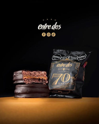 Entre Dos 70% Dark Chocolate Gluten-Free Alfajores 45g | Box of 18