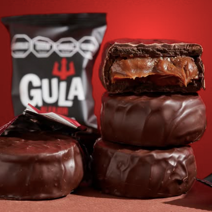 GULA Dark Chocolate Alfajor with Dulce de Leche 72g / 0.16 lb – Argentine Cookie