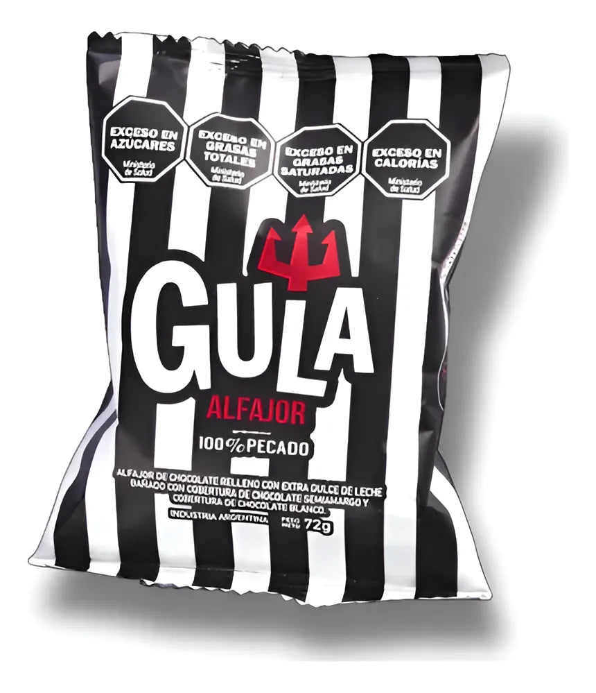 Gula 100% Pecado Alfajor | Dark & White Chocolate with Dulce de Leche Filling 72g