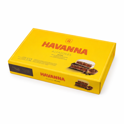 Havanna Mixed Alfajores Box | Chocolate & Sugar Coated (12 Pack, 612g / 21.5 oz)