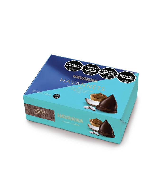 Havannets Coco Coconut & Chocolate Cones Box of 6 | Gluten-Free Dark Chocolate Dulce de Leche 270g / 9.52 oz