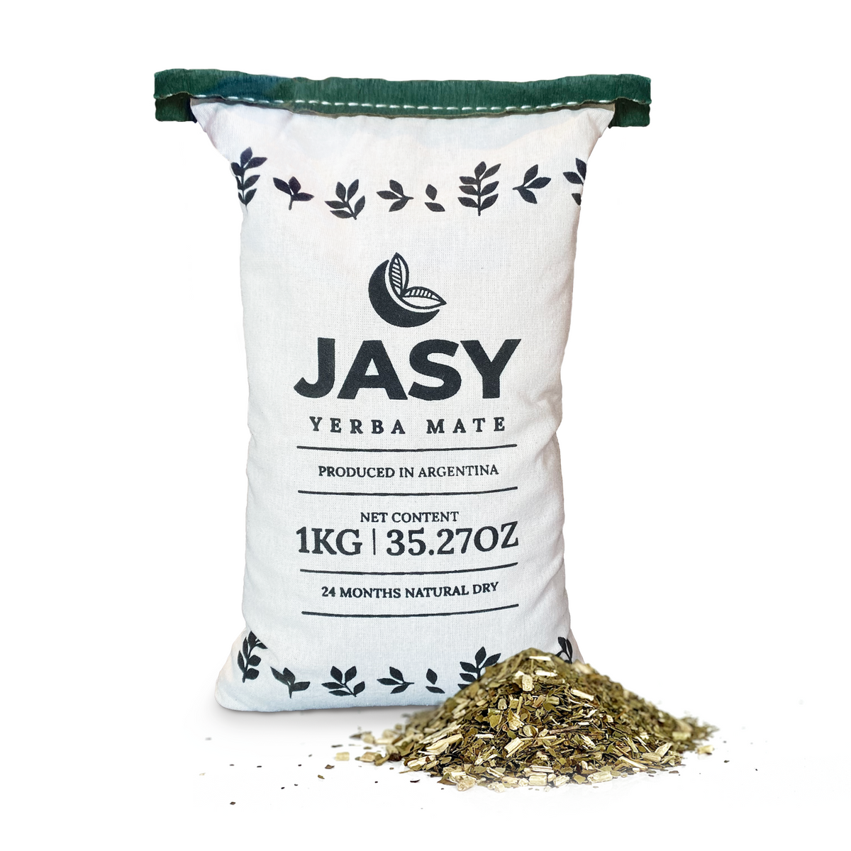 JASY Agroecological Yerba Mate Tea 24-Month Aged Unsmoked | Premium Argentine Yerba Mate with Stems