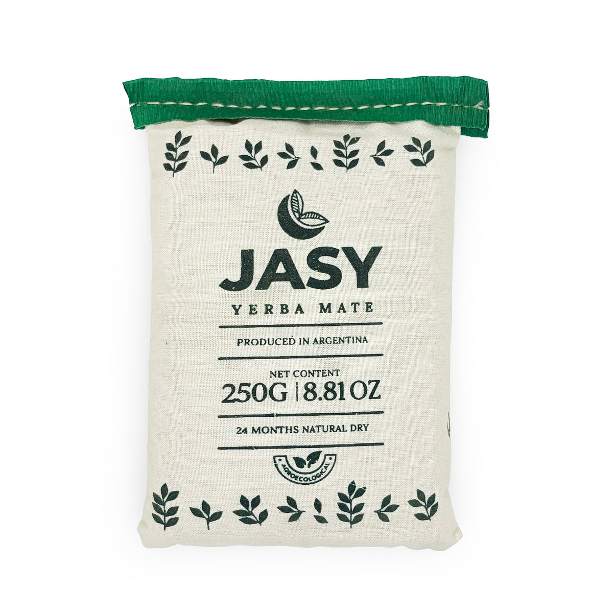 JASY Agroecological Yerba Mate Tea 24-Month Aged Unsmoked | Premium Argentine Yerba Mate with Stems