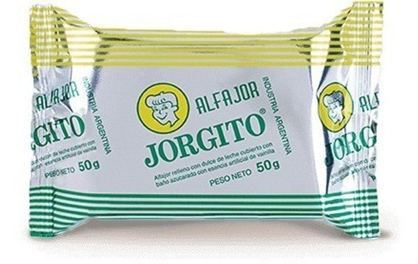 Jorgito Alfajor with Dulce de Leche and Italian Meringue Coating | Pack of 6 Units 50g Each