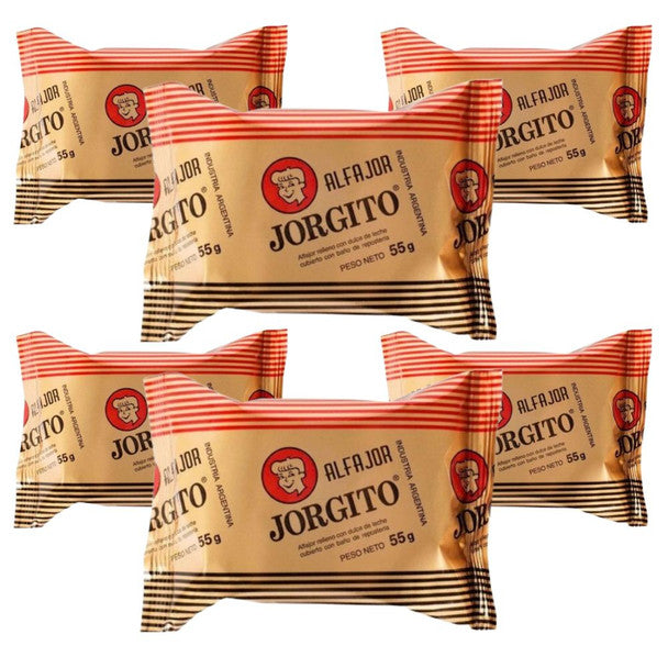 Jorgito Chocolate Alfajor with Dulce de Leche | 6 Pack (55g Each)