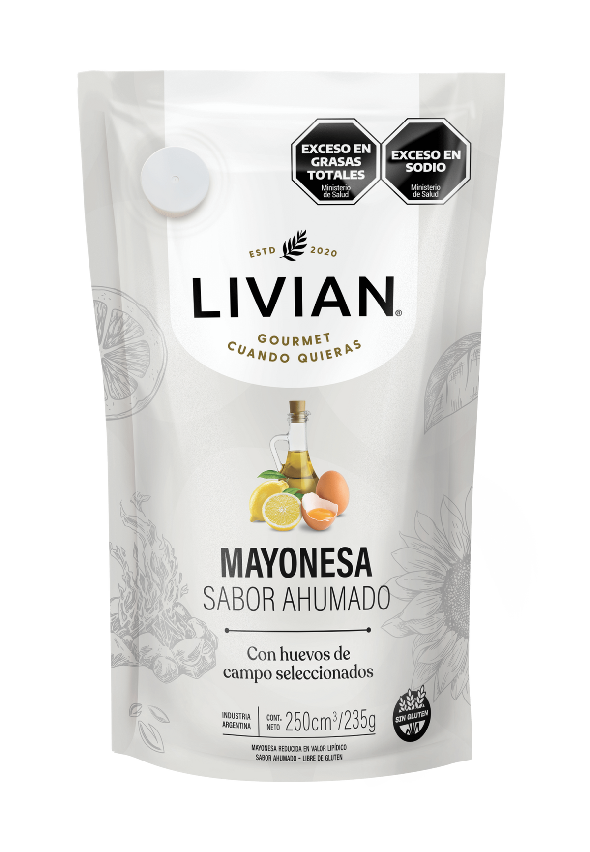 Livian Smoked Flavor Mayonnaise 235 g (8.3 oz) – Premium Argentine Smoked Mayo