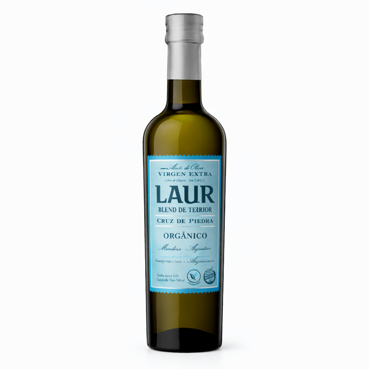 Laur Organic Extra Virgin Olive Oil 500ml (16.9 fl oz) – Cruz de Piedra Blend | Premium Argentine EVOO from Mendoza