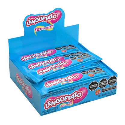 Lengüetazo Long Tutti-Frutti Soft Candy Box (32 Units, 13g Each)