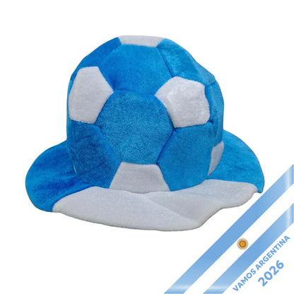 Argentina Soccer Ball Top Hat Cotton Fan Hat for World Cup 2026