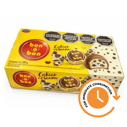 SALE Arcor Bon o Bon Cookies & Cream Chocolate Bonbons | Box (297 g)
