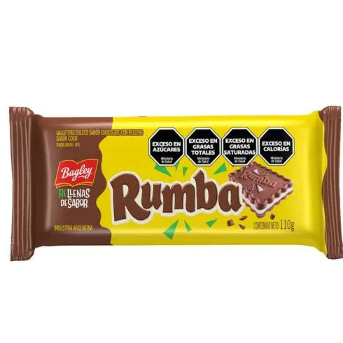 Bagley Rumba Chocolate Cookies with Coconut Cream Filling 110g / 0.24 lb