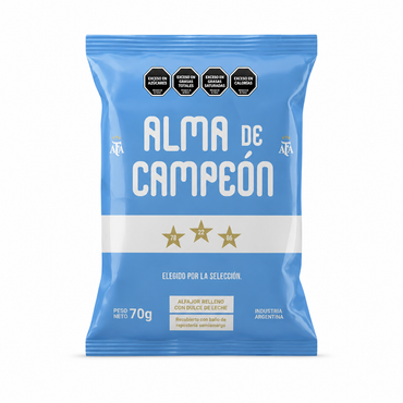 Alma de Campeón Dark Chocolate Alfajores Box 12 Units ( 70 g per unit)| Argentine Chocolate Cookies
