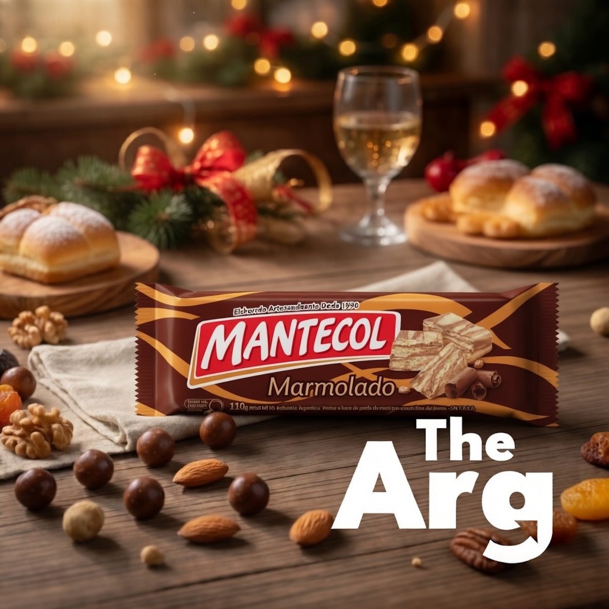 Mantecol Marmolado Peanut Butter Nougat with Chocolate 110g / 3.91 oz