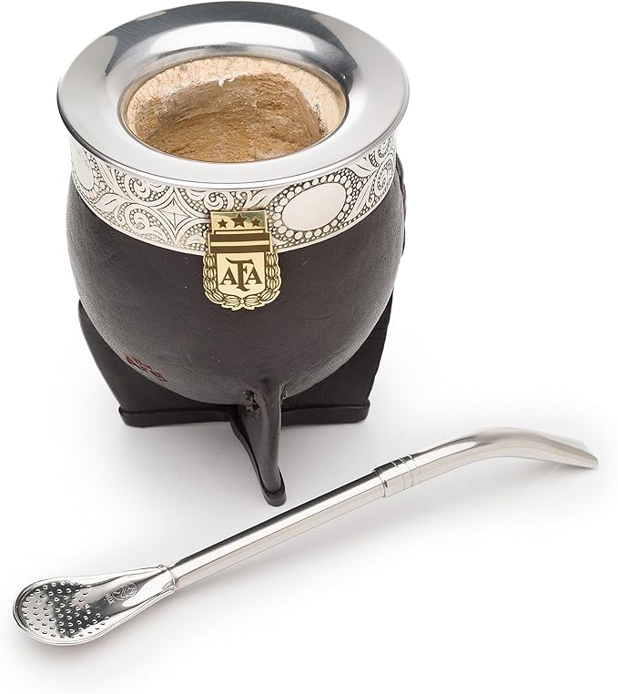 Messi World Cup Champion Imperial Mate Set with Pico de Loro Bombilla (Mate Straw) | Limited Edition