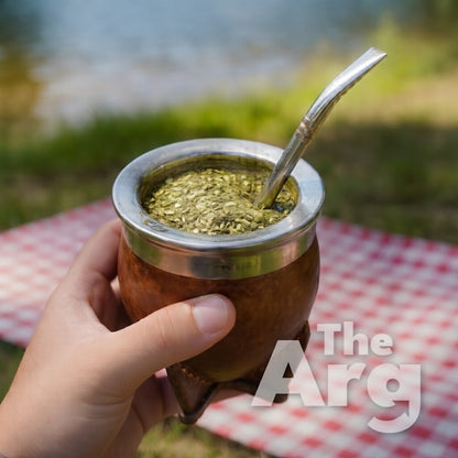 Premium Pumpkin Mate Gourd Camionero Brown | Traditional Argentine Mate Cup