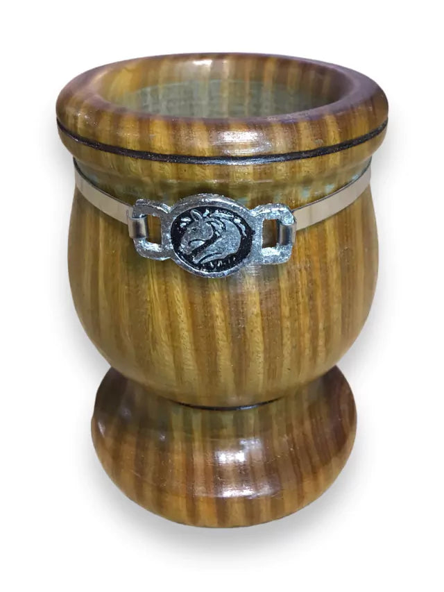 Palo Santo Mate Cup with Aluminum Pendant | Traditional Argentine Mate