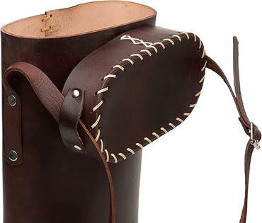 Brown Leather Matera – Traditional Argentine Mate Carry Bag
