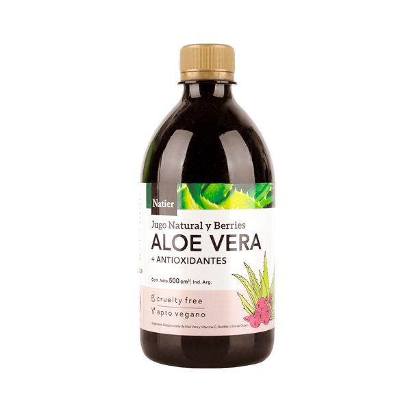 Natier - Aloe Vera Drink with Berries Gluten Free 500ml/16.9oz