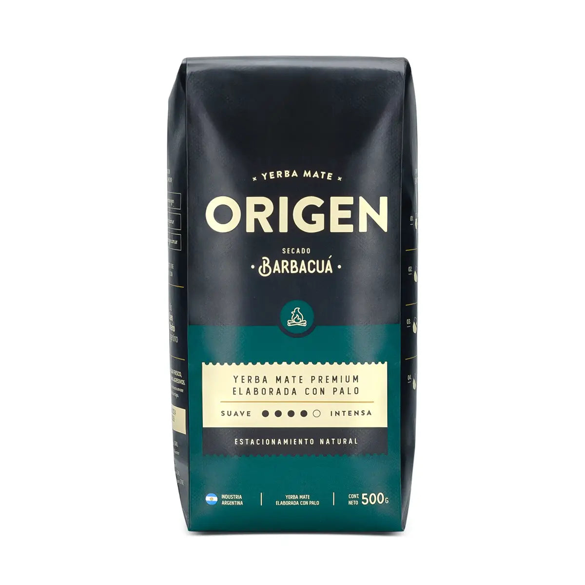 Origen Barbacuá Yerba Mate 500 g / 1.1 lb | Argentine Smoked Mate Tea