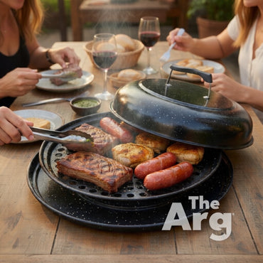 Circular BBQ Grill for Stove 37 cm | Argentine Indoor Parrilla for Stovetop