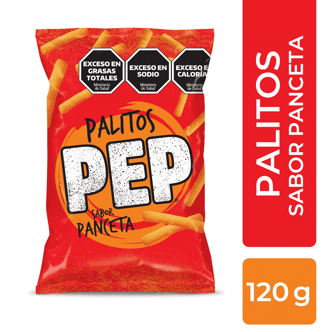 Pep Bacon-Flavored Salty Sticks 120g / 4.23 oz | Argentine Picada Snack