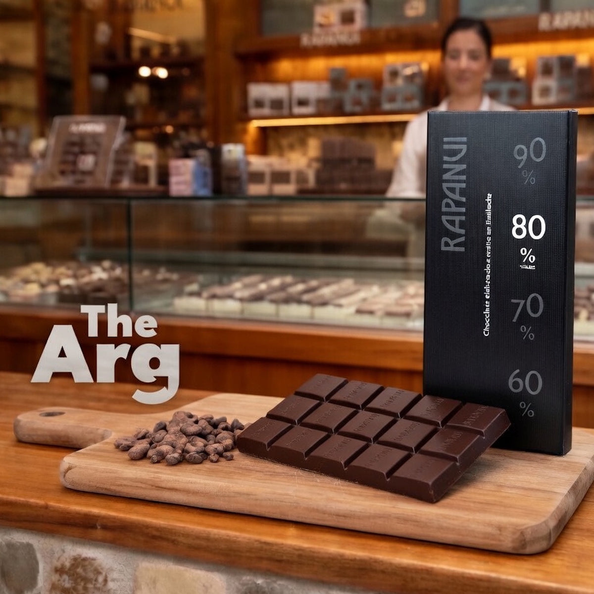 Rapanui Dark Chocolate 80% Cacao 80g | Argentine Premium Dark Chocolate Bar