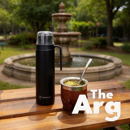 Termolar R-evolution 1L Stainless Steel Thermo Bottle | Black