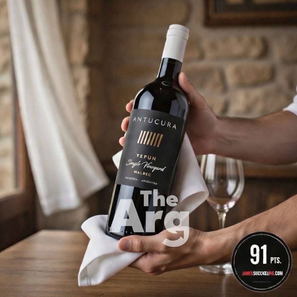 Antucura Single Vineyard Yepun Malbec – Premium Uco Valley Argentine Wine (750ml) ( 6 Bottles )