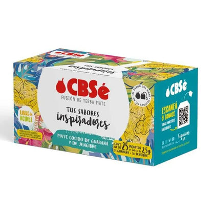 CBSE Mate Cocido with Guaraná & Ginger Tea Bags | 25 Count