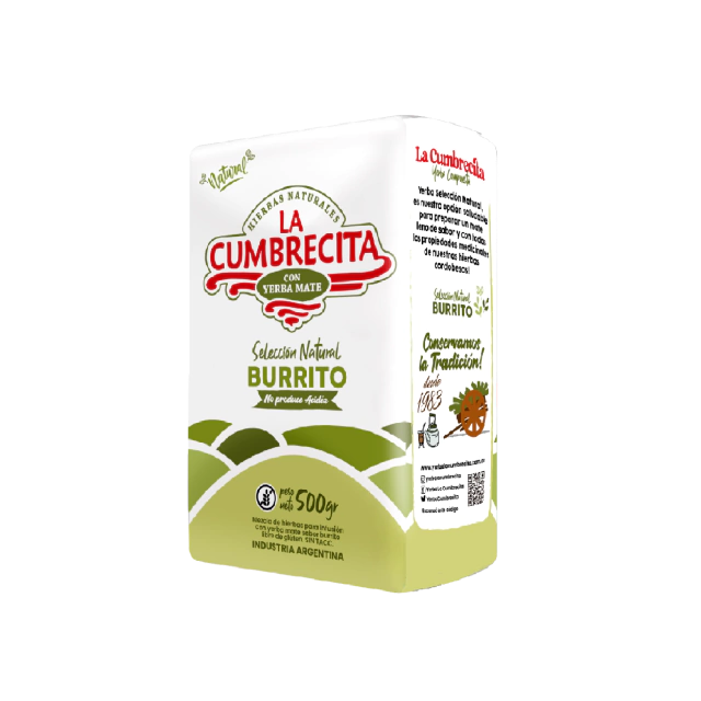 La Cumbrecita Natural Selection Burrito Yerba Mate 500g / 1.1lb