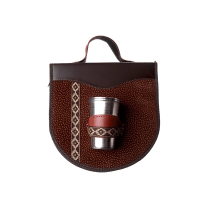 BBQ Set Double Case - Brown Leather