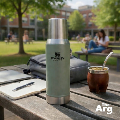 Stanley Classic Mate System Thermos 0.8L | Original Stainless Steel Yerba Mate Pouring Thermo