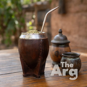 Torpedo Mate Gourd Brown Leather | Premium Uruguayan Style Calabash Mate Cup