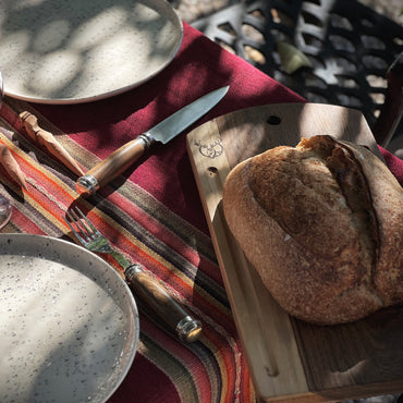 Ciervo Solid Guayubira Bread Board – Handcrafted Argentine Hardwood Board with Crumb Channel