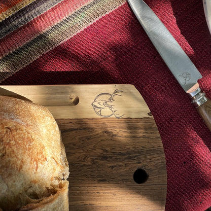 Ciervo Solid Guayubira Bread Board – Handcrafted Argentine Hardwood Board with Crumb Channel