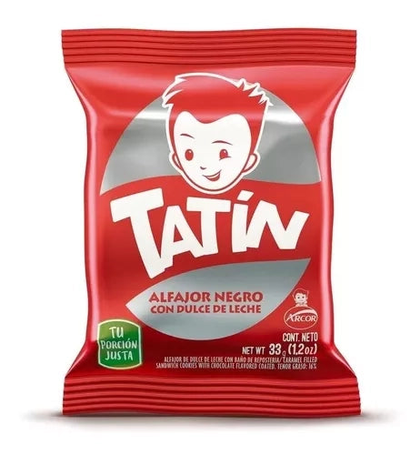 Tatín Chocolate Alfajor with Dulce de Leche Filling 33g / 1.1 oz
