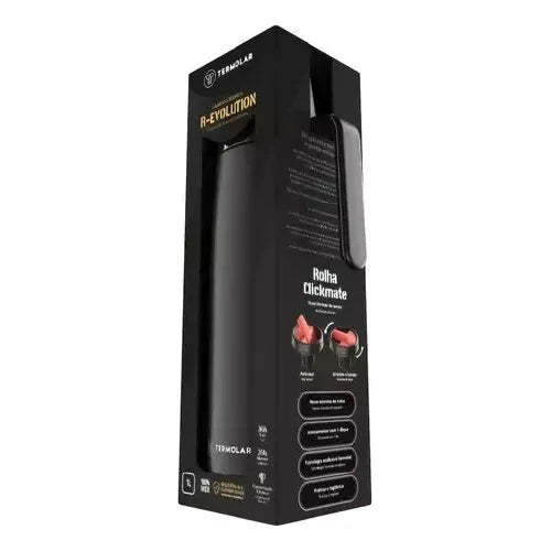 Termolar R-evolution 1L Stainless Steel Thermo Bottle | Black