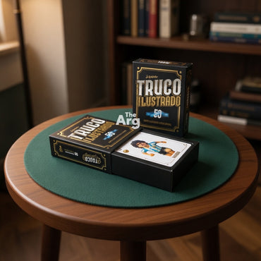 Argentine Truco Playing Cards – Illustrated Gold Edition Deck (50 Cards)