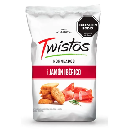 Twistos Iberian Ham Mini Toasted Snacks 155g / 5.47 oz