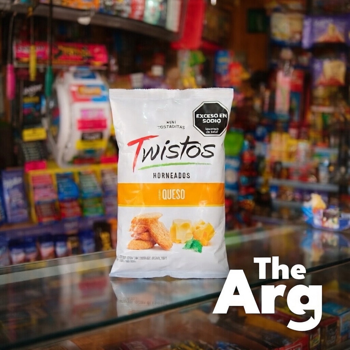 Twistos Cheese Mini Toasted Snacks 155g | Argentine Baked Crunchy Wheat Snacks