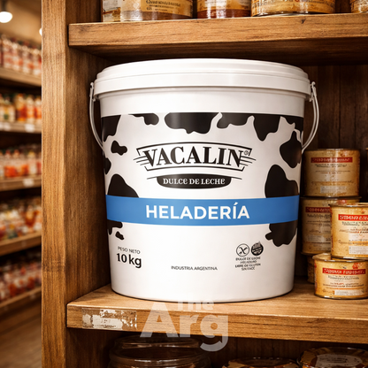 Vacalin Dulce de Leche Heladero 10kg | Professional Argentine Ice Cream Dulce de Leche (Gluten Free)