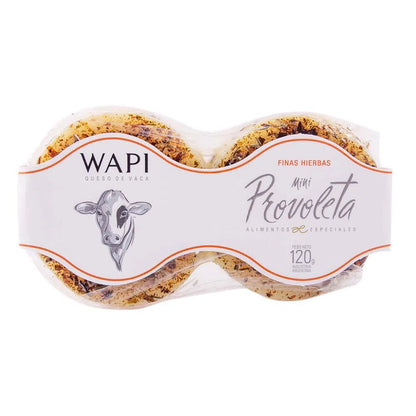 Wapi Mini Provoleta Fine Herbs Cheese 120g | Argentine Grilling Cheese
