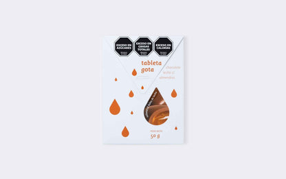 Rapanui Mini Gota - Almond and Dulce de Leche Chocolate Bar (50g)