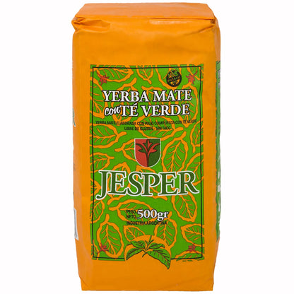 Jesper Yerba Mate with Green Tea 500g (1.1 lb) | Argentine Mate Blend from Misiones